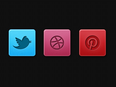 Beautiful Fresh Subtle Social Icons