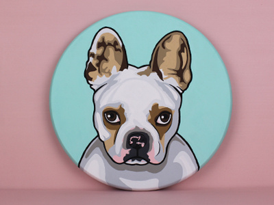 French Bulldog "Duchess" painting