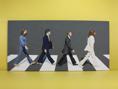 The Beatles Abbey Road Painting