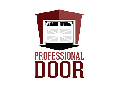Professional Door Logo door down garage garage door up