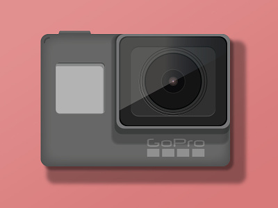 GoPro Hero 5 Black camera gopro hero 5 illustration lens video