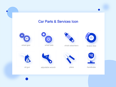 Car Parts And Service Icon I automobile car conserve curing icon maintain repair vehicle