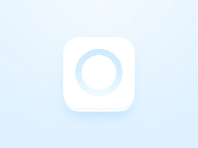 App Icon app icon clean depth halo icon ios icon modern ring simplistic