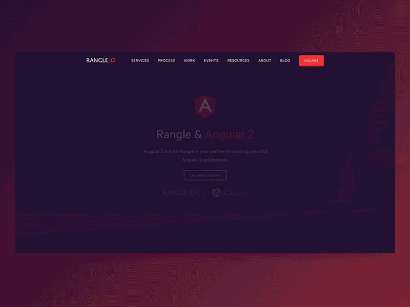 Angular 2 Landing Page angular angular2 desktop javascript landing page promotion page rangleio