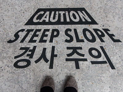 Caution: Steep Slope egd korean