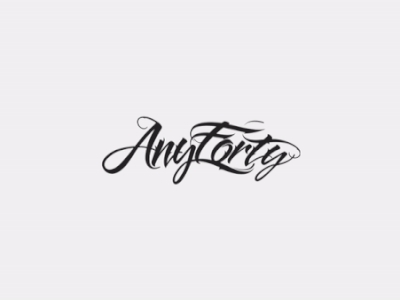 AnyForty Logo Showcase animation anyforty logos motion graphics typography