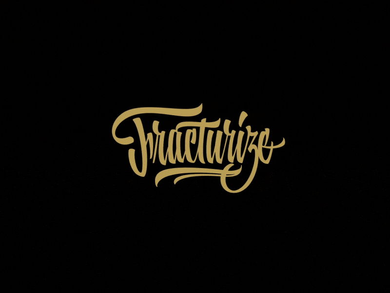 Fracturize after effects animation kinetic type logo logo animation script type typography