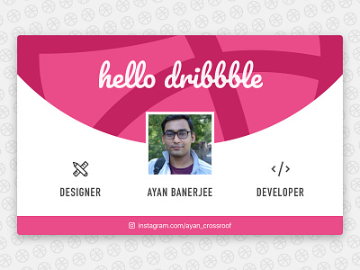 Hello Dribbble! branding design flat hellodribbble ui web