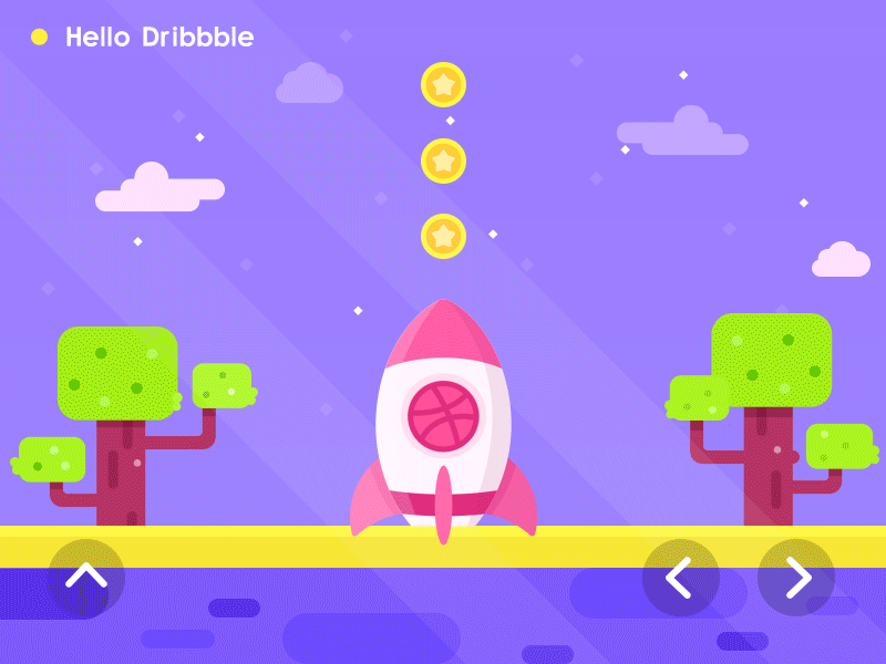 Hello Dribbble! animation debut dribbble first gif shot