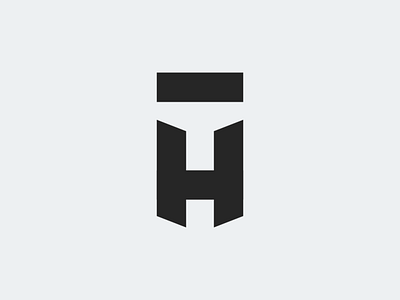 TH Monogram bold branding icon logo modern monogram