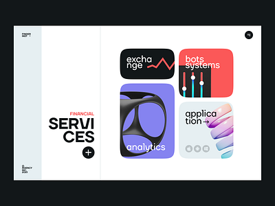 Financial services - Promo branding color concept design illustration logo promo ui ux web