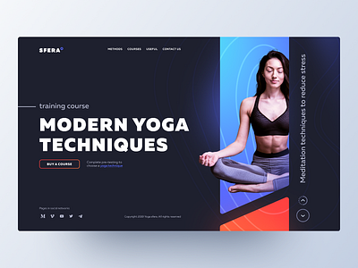 Sfera - Yoga website concept