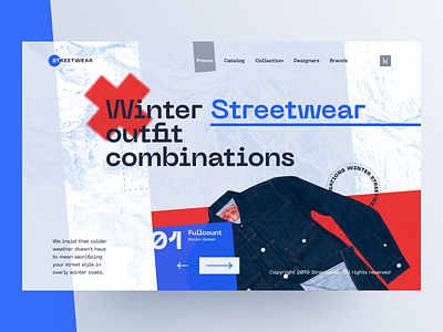 Streetwear Store about clothes color concept design digital figma page promo site streetwear ui ux web
