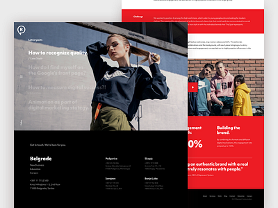 Represent Communications website bright colors clean design live modern ui ui design website