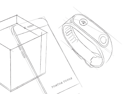 TomTom concept sketches concept industrial pencil product sketch tomtom