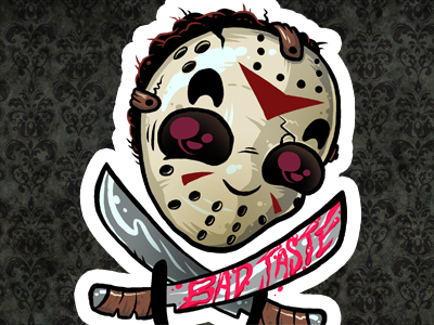 Jason bad taste halloween horror illustration jason sticker