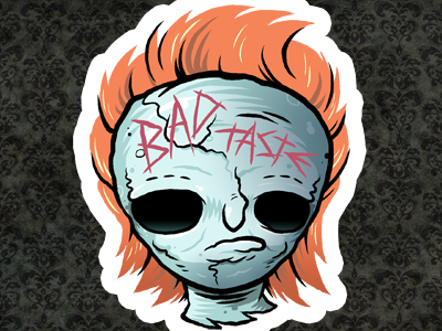 Myers halloween horror mask sticker