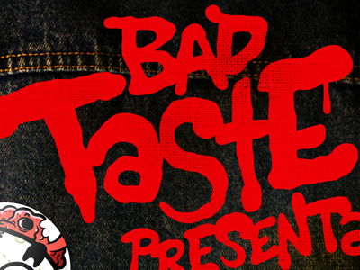 Bad Taste denim gigposter jacket movie warriors