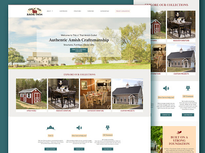 This n' That Amish Outlet Website amish annamaria ward design furniture ui virginia web design webflow website