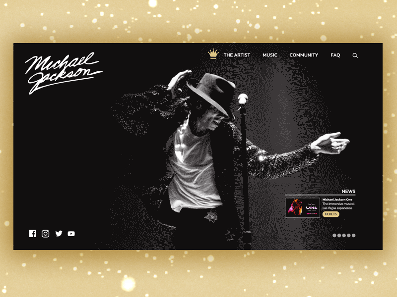 Daily UI - 003 Michael Jackson Landing Page