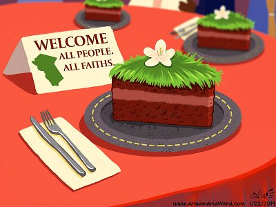 Dirt Cake annamaria ward cartoon editorial illustration illustration illustrator virginia