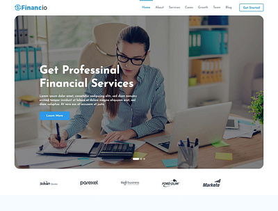 Free Finance And Investment Website Template - Financio accounting bootstrap business clean finance free freebie html html5 investment template theme
