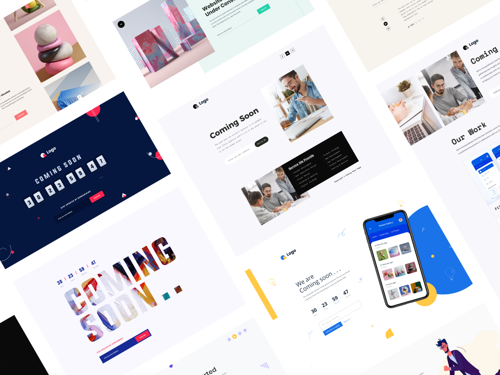 Free Under Construction Templates By UIdeck On Dribbble