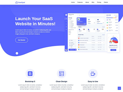 SaaS Landing Page - SaaSpal