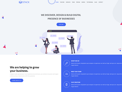 Stack - Free Bootstrap 4 Business Template agency bootstrap bootstrap 4 business clean corporate free freebie html landing page template