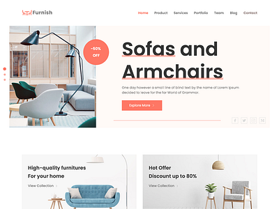 Furnish - Free Website Template for Furniture & Decoration agency bootstrap bootstrap 4 business clean free freebie freebies html html5 landing page template theme