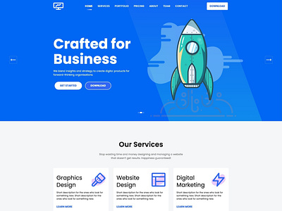 Free Business Website Template - Smash