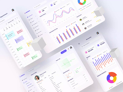 Hospital Management System (HMS) admin panel design animation design calander design doctor app doctor appointment hmsdesigns hospital hospital dashboard hospitals minimal mobile responsive design software design ui website