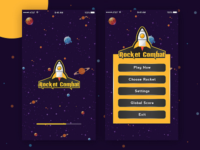 Rocket Combat - Rocket War Game design game game app game art game asset illustration logo mobile typography ui ux website