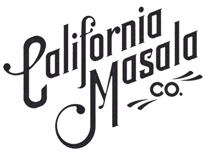 California Masala Logo branding logo typography