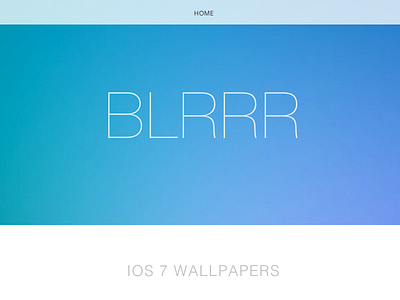 Blrrr iOS 7 Wallpapers app blur ios7 iphone wallpaper