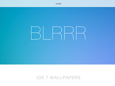Blrrr iOS 7 Wallpapers