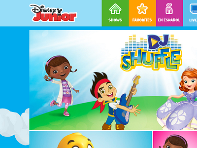 WATCH Disney Junior for the web is live! by Mike Brisk on Dribbble