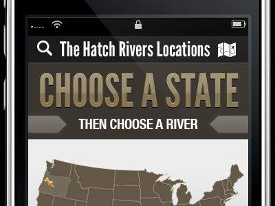 The Hatch App brown fishing iphone
