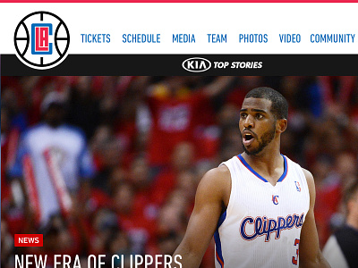 New LA Clippers logo = Inspirational site design la clippers sports web