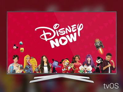 DisneyNOW tvOS app disney tv tvos ui