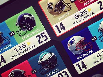 WIP - Scores Grid for iPad app grid nfl sports teams