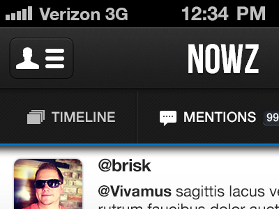 Nowz Dark UI