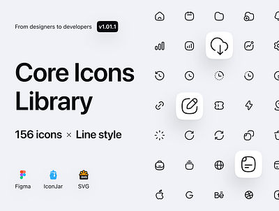 Core Icons Library design icons icons set kyiv ui ui icons ukraine
