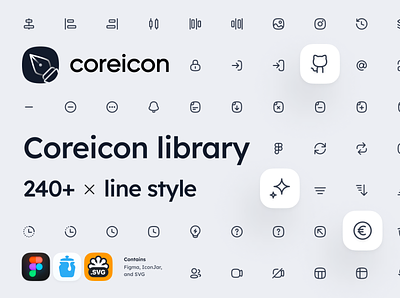 Coreicon design figma iconlibrary icons productdesign uidesign ukraine web