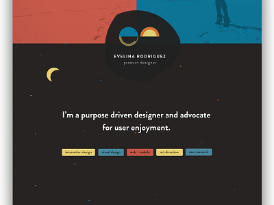 portfolio redesign moon portfolio space web