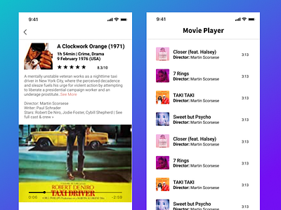 A Movie App Concept app typography ui ux