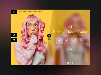 Beauty Salon asia beauty beauty salon care covid19 dribbble girlpower grlpwr selfcare shop spa ui ui ux design web