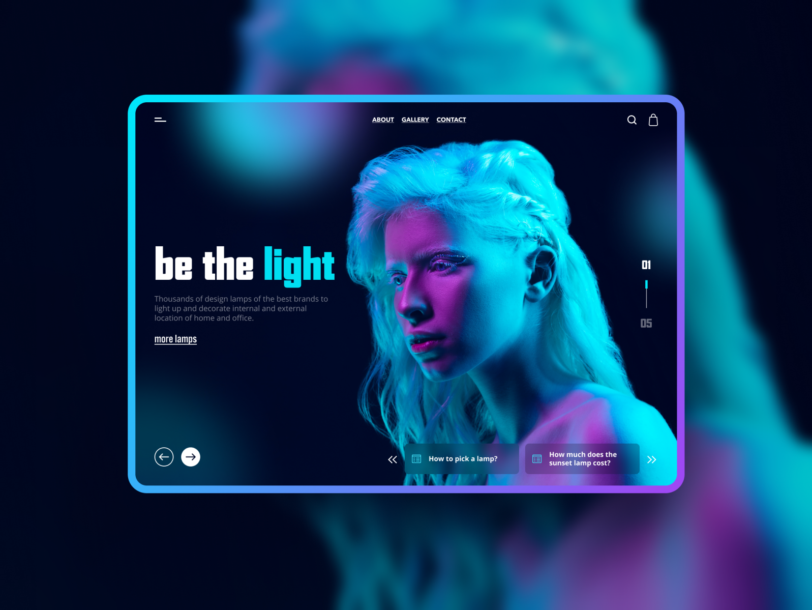 Lamp Shop Web Ui By Yana Kotoliuz 🇺🇦 On Dribbble