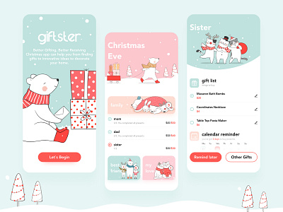 Christmas Reminder app banner christmas design dribbble instagram shop shot style ui ux design web