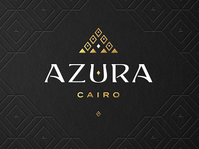 Luxury Hotel Branding - Azura Cairo behance brand branding cairo diamond diamond logo egypt gold foil logo hotel hotel brand hotel branding hotel logo logo luxury luxury brand luxury branding luxury hotel luxury logo pyramids triangle logo